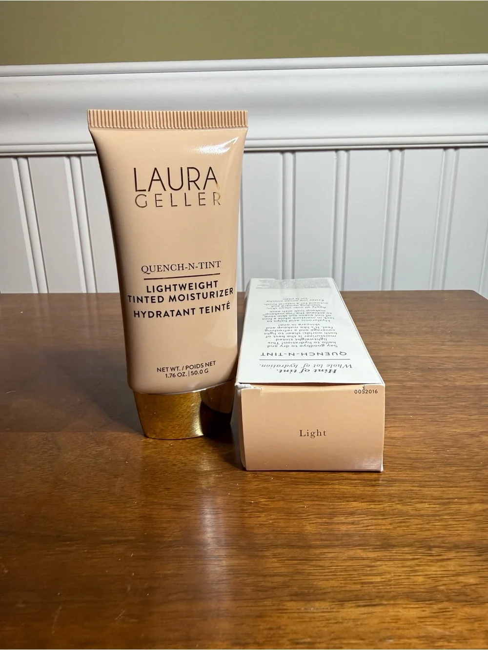 Laura Geller Tinted Moisturizer Tube in Beige and Gold